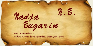 Nadja Bugarin vizit kartica